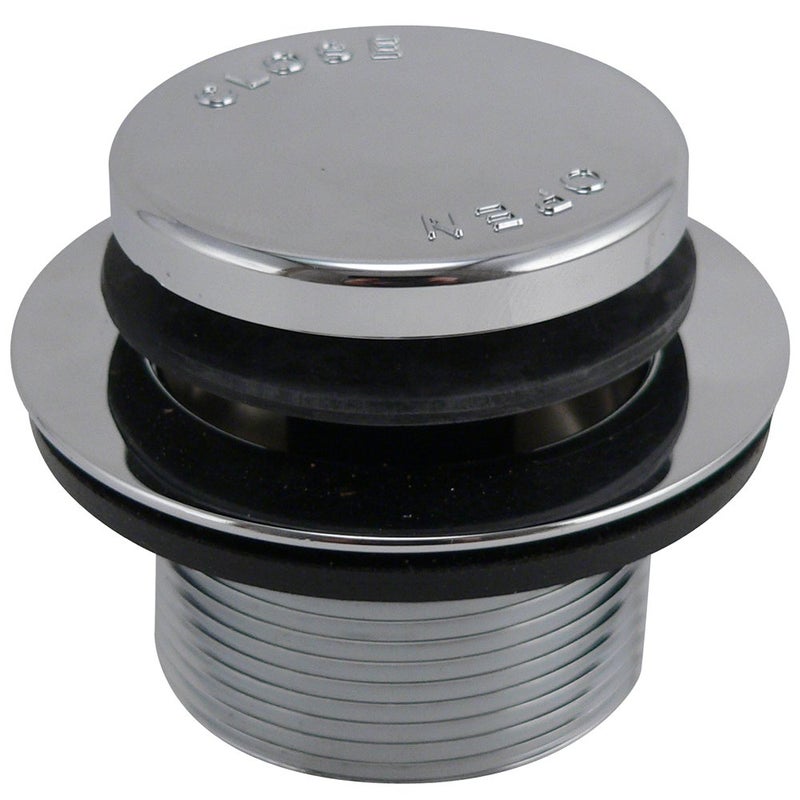 Plumb Pak Keeney PP826-20 Tub Drain Complete Assembly Tip Toe, 5" x 4", Polished Chrome - Image 1